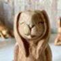 Lotus Pose Yoga Bunny 3cm Rabbit Figurine Gift For Yoga, thumbnail 8 of 9