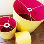 Bright And Bold Pendant Drum Lampshade, thumbnail 9 of 11