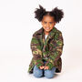 Sequin Wings Personalised Kids Camo Jacket, thumbnail 4 of 9