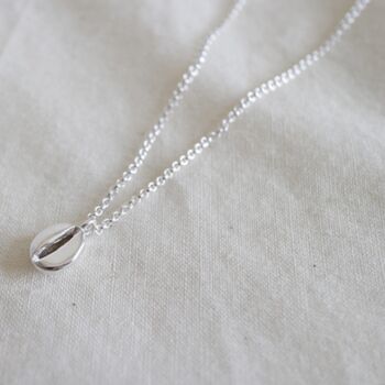 Sterling Silver Puka Shell Pendant Necklace, 3 of 4