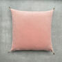 The Velvet And Linen Cushion Pale Pink, thumbnail 1 of 7