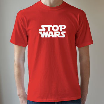 Stop Wars Men's T Shirt, 3 of 6