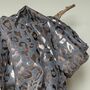 Rose Gold Leopard Print Scarf In Silver, thumbnail 2 of 2