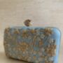 Sky Blue Handcrafted Rectangular Clutch Bag, thumbnail 6 of 10