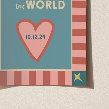 How Wonderful Life Is Nursery Print New Baby Gift, 5 of 7