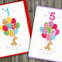 First Birthday Personalised Card For Boys And Girls, thumbnail 1 of 4
