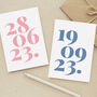 New Baby Personalised Birth Date Card, thumbnail 1 of 4