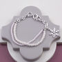 Crystal Bracelet With Snowflake Charm, thumbnail 5 of 5