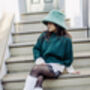 Green Colour Block Jumper, thumbnail 2 of 6