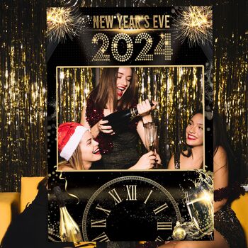 New Years Eve Photobooth Selfie Frame And Party Sign, 5 of 8