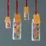 Dried Flowers Hanging Bottle Christmas Bauble, thumbnail 4 of 6