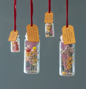 Dried Flowers Hanging Bottle Christmas Bauble, 4 of 6