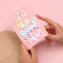 'All The Good Vibes' Greetings Card, thumbnail 1 of 4