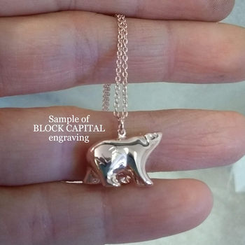 Personalised Polar Bear Necklace, 6 of 9