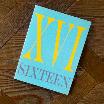 Mini Roman Numerals Sixteen Card, 4 of 4