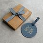 Personalised Gift For Dad, Grandad Recycled Leather Golf Bag Tag, thumbnail 2 of 7