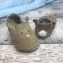 Suede Easter Bunny Baby Shoes With Sheepskin Tail, thumbnail 7 of 10