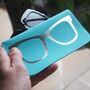 Turquoise And Silver Leather Sunglasses Case, thumbnail 1 of 8