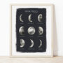 Moon Phases Print, thumbnail 1 of 2