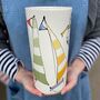Vase With Sailing Boat Design, thumbnail 1 of 3