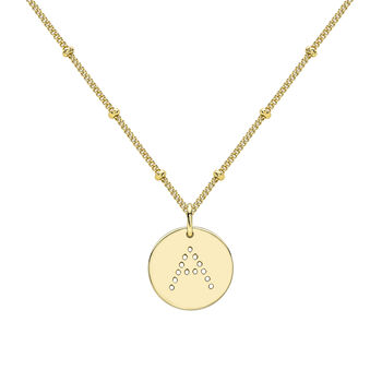 Gold Vermeil Alphabet Pendant Necklace, 2 of 6