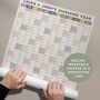 Personalised 2026 Year Wall Planner | Vertical Calendar, thumbnail 5 of 6