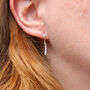 Soft Pink Mini Pearl Hoop Earrings, thumbnail 1 of 5