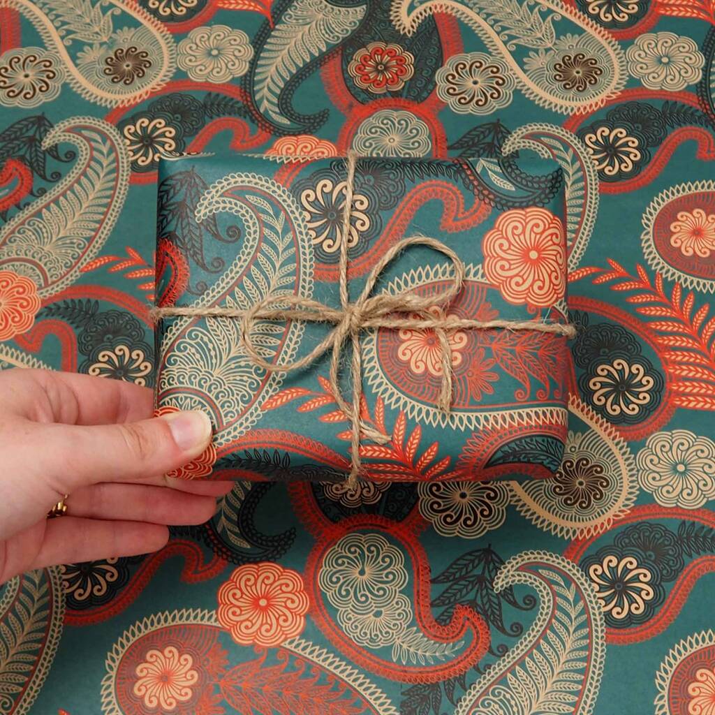 Paisley Patterned Gift Wrap, 1 of 6