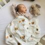 Highland Cow Cotton Baby Blanket, thumbnail 1 of 6