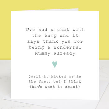 'From The Bump' Mummy Card, 4 of 4