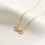 9ct Gold Endless Love Infinity Necklace, thumbnail 3 of 6