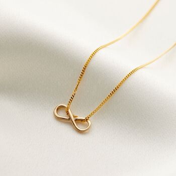9ct Gold Endless Love Infinity Necklace, 3 of 6