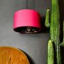Teal Lemur Lampshades In Watermelon Pink Cotton, thumbnail 1 of 10