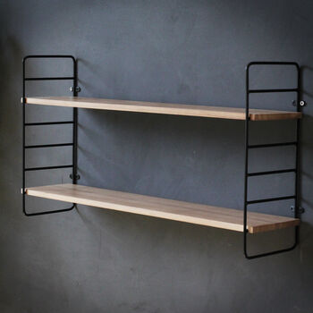 Black And Natural Wood Shelf, 5 of 7