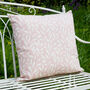 Botanical Blush Cotton Cushion, thumbnail 1 of 5