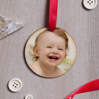 Personalised Favourite Photo Wooden Bauble, 7 of 10