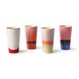 Set Of Four Colourful Glazed Latte Cups, thumbnail 2 of 2
