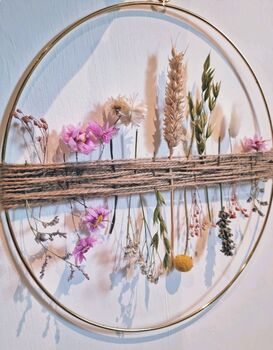 Rosa, Dried Flower Hoop, 2 of 3