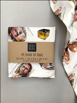 90s Nick Cage Tea Towel, Con Air 90s Mullet Inspired Kitchen Towel, 3 of 12