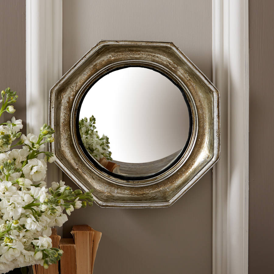 silver leaf octagonal wall mirror by tommy's home