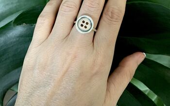 Silver Button Ring, 7 of 7