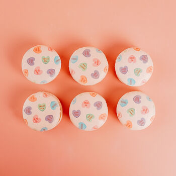Love Hearts Six Piece Macaron Box, 3 of 3