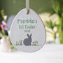 First Easter Rabbit Ceramic Hanging Decoration, thumbnail 7 of 9