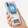 Personalised New York Ticket Design Clear Phone Case, thumbnail 5 of 5