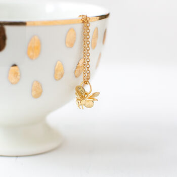 Bee Charm Necklace, 5 of 8