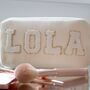 Personalised Cosmetic Make Up Bags With Glitter Letters, thumbnail 3 of 12