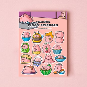 Pig Sticker Sheet | Cute Stickers, 2 of 5