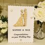 Personalised Wedding Bride And Groom Card, thumbnail 4 of 6