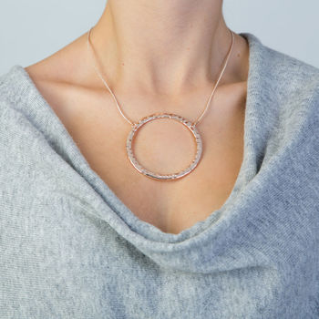 Dramatic Large Circle Necklace, 2 of 6