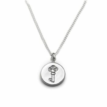 Sterling Silver Life's Key Necklace, 3 of 4